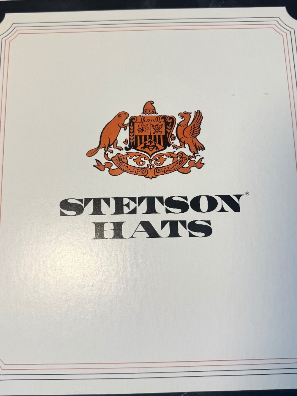 Vintage Stetson 4X Beaver Fur Felt Open Road Hat w/ Box Silver Belly 7 1/4